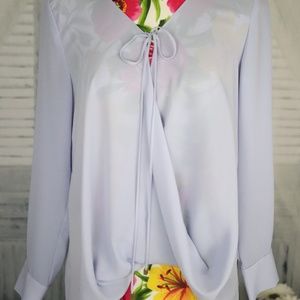 WAYF Nordstrom Lavendar Purple Sheer Blouse